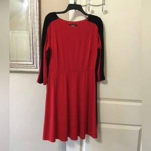 Glamour Red And Black Dress